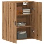 Armario de pared madera ingeniería marrón roble 69,5x34x90 cm de , Aparadores - Ref: Foro24-857293, Precio: 87,28 €, Descuent...