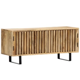 Mueble para TV madera maciza de mango 90x30x40 cm en Muebles TV | Comprar online en Foru.es