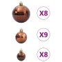 Bolas de Navidad 98 unidades marrón Ø3/4/6 cm de , Adornos festivos - Ref: Foro24-4100014, Precio: 19,24 €, Descuento: %