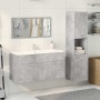 Set muebles de baño 2 piezas madera contrachapada gris hormigón de , Muebles de baño - Ref: Foro24-3324869, Precio: 130,72 €,...