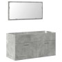 Set muebles de baño 2 piezas madera contrachapada gris hormigón de , Muebles de baño - Ref: Foro24-3324869, Precio: 130,72 €,...
