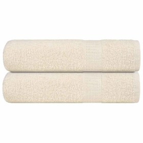 Toallas de Baño 2 uds crema 100x150 cm 360 g/m² 100% Algodón de , Toallas - Ref: Foro24-137004, Precio: 29,10 €, Descuento: %