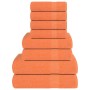 Juego de toallas 8 piezas 100% algodón naranja 360 gsm de , Toallas de baño y manoplas - Ref: Foro24-137071, Precio: 35,90 €,...