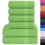 Juego de toallas 6 piezas 100% algodón verde 360 gsm de , Toallas de baño y manoplas - Ref: Foro24-137086, Precio: 39,54 €, D...