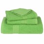 Juego de toallas 6 piezas 100% algodón verde 360 gsm de , Toallas de baño y manoplas - Ref: Foro24-137086, Precio: 39,54 €, D...