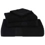Juego de toallas 6 piezas 100% algodón negro 360 gsm de , Toallas de baño y manoplas - Ref: Foro24-137090, Precio: 44,26 €, D...