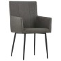 Sillas de comedor con reposabrazos 2 uds tela gris topo de , Sillas de comedor - Ref: Foro24-282068, Precio: 188,82 €, Descue...