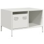 Mesa de centro acero laminado en frío blanco 68,5x50x43,5 cm de , Mesas de centro - Ref: Foro24-851285, Precio: 71,77 €, Desc...