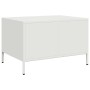 Mesa de centro acero laminado en frío blanco 68,5x50x43,5 cm de , Mesas de centro - Ref: Foro24-851285, Precio: 71,77 €, Desc...