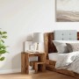 Mesita de noche madera de ingeniería envejecida 40x30x40 cm de , Mesitas de noche - Ref: Foro24-856526, Precio: 30,04 €, Desc...
