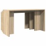 Mesas apilables 3 pzas madera contrachapada color roble Sonoma de , Mesas auxiliares - Ref: Foro24-858535, Precio: 58,98 €, D...