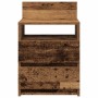Mesillas de noche 2 uds con 2 cajones madera vieja 40x33x60 cm de , Mesitas de noche - Ref: Foro24-858575, Precio: 83,76 €, D...