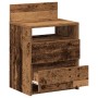 Mesillas de noche 2 uds con 2 cajones madera vieja 40x33x60 cm de , Mesitas de noche - Ref: Foro24-858575, Precio: 83,76 €, D...
