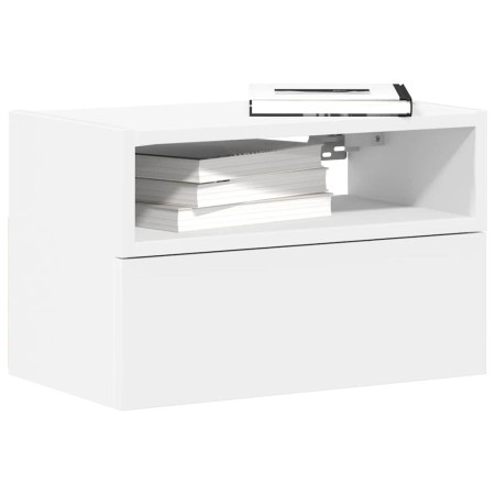 Mesita de noche de pared blanco 45x26x28,5 cm de , Mesitas de noche - Ref: Foro24-858596, Precio: 43,03 €, Descuento: %