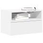 Mesita de noche de pared blanco 45x26x28,5 cm de , Mesitas de noche - Ref: Foro24-858596, Precio: 43,03 €, Descuento: %