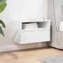 Mesita de noche de pared blanco 45x26x28,5 cm de , Mesitas de noche - Ref: Foro24-858596, Precio: 43,03 €, Descuento: %