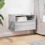 Mesita de noche de pared color gris sonoma 45x26x28,5 cm de , Mesitas de noche - Ref: Foro24-858606, Precio: 38,26 €, Descuen...