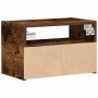 Mesita de noche de pared color roble ahumado 45x26x28,5 cm de , Mesitas de noche - Ref: Foro24-858604, Precio: 40,89 €, Descu...