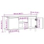 Mueble de TV madera ingeniería madera envejecida 102x35x50 cm de , Muebles TV - Ref: Foro24-856428, Precio: 72,53 €, Descuent...