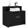 Mesillas de noche con cajón 2 uds roble negro 51x31x47 cm de , Mesitas de noche - Ref: Foro24-858671, Precio: 73,45 €, Descue...