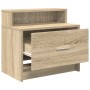 Mesillas de noche con cajón 2 uds roble Sonoma 51x31x47 cm de , Mesitas de noche - Ref: Foro24-858673, Precio: 68,78 €, Descu...