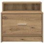 Mesilla de noche con cajón roble artesanal 51x31x47 cm de , Mesitas de noche - Ref: Foro24-858684, Precio: 44,06 €, Descuento: %