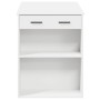 Escritorio con cajón y estante madera contrachapada blanco de , Mesas de cocina y de comedor - Ref: Foro24-858686, Precio: 95...