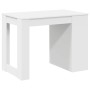 Escritorio con cajón y estante madera contrachapada blanco de , Mesas de cocina y de comedor - Ref: Foro24-858686, Precio: 95...