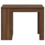 Escritorio con cajón estante madera contrachapada marrón roble de , Mesas de cocina y de comedor - Ref: Foro24-858692, Precio...