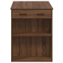 Escritorio con cajón estante madera contrachapada marrón roble de , Mesas de cocina y de comedor - Ref: Foro24-858692, Precio...