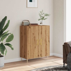 Aparador de madera de ingeniería roble artisan 69,5x34x90 cm de , Aparadores - Ref: Foro24-857176, Precio: 84,39 €, Descuento: %