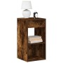 Mesillas de noche con cajón 2 uds roble ahumado 35x34x66,5 cm de , Mesitas de noche - Ref: Foro24-858722, Precio: 73,82 €, De...