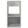 Mesillas de noche con cajón 2 uds gris hormigón 35x34x66,5 cm de , Mesitas de noche - Ref: Foro24-858720, Precio: 72,44 €, De...