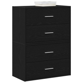 Armarios con 2 cajones 2 uds roble negro 60x31x40 cm de , Cajoneras - Ref: Foro24-858824, Precio: 97,11 €, Descuento: %
