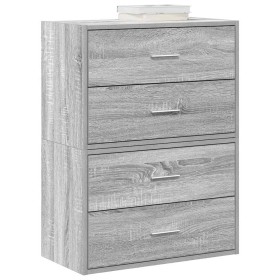 Armarios con 2 cajones 2 uds gris sonoma 60x31x40 cm de , Cajoneras - Ref: Foro24-858832, Precio: 91,16 €, Descuento: %