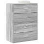 Armarios con 2 cajones 2 uds gris sonoma 60x31x40 cm de , Cajoneras - Ref: Foro24-858832, Precio: 91,16 €, Descuento: %