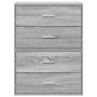 Armarios con 2 cajones 2 uds gris sonoma 60x31x40 cm de , Cajoneras - Ref: Foro24-858832, Precio: 91,16 €, Descuento: %