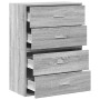 Armarios con 2 cajones 2 uds gris sonoma 60x31x40 cm de , Cajoneras - Ref: Foro24-858832, Precio: 91,16 €, Descuento: %