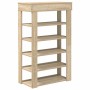 Mueble zapatero madera de ingeniería roble sonoma 60x30x98 cm de , Zapateros y organizadores de calzado - Ref: Foro24-859925,...