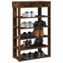 Mueble zapatero madera de ingeniería roble ahumado 60x30x98 cm de , Zapateros y organizadores de calzado - Ref: Foro24-859927...
