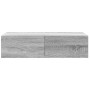 Estante de pared con cajones madera contrachapada roble ahumado de , Estantes y estanterías - Ref: Foro24-859973, Precio: 43,...
