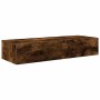 Estantería de pared cajones madera contrachapada roble ahumado de , Estantes y estanterías - Ref: Foro24-859990, Precio: 75,3...