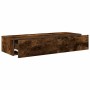 Estantería de pared cajones madera contrachapada roble ahumado de , Estantes y estanterías - Ref: Foro24-859990, Precio: 75,3...