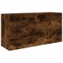 Mueble de pared baño madera ingeniería roble ahumado 80x25x40cm de , Tocadores de baño - Ref: Foro24-860089, Precio: 61,08 €,...