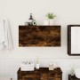 Mueble de pared baño madera ingeniería roble ahumado 80x25x40cm de , Tocadores de baño - Ref: Foro24-860089, Precio: 61,08 €,...