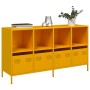 Aparador acero laminado en frío amarillo mostaza 135x39x73,5 cm de , Aparadores - Ref: Foro24-3307164, Precio: 192,83 €, Desc...