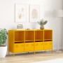 Aparador acero laminado en frío amarillo mostaza 135x39x73,5 cm de , Aparadores - Ref: Foro24-3307164, Precio: 192,83 €, Desc...