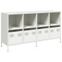 Aparador de acero laminado en frío blanco 135x39x73,5 cm de , Aparadores - Ref: Foro24-3307166, Precio: 190,39 €, Descuento: %