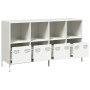 Aparador de acero laminado en frío blanco 135x39x73,5 cm de , Aparadores - Ref: Foro24-3307166, Precio: 190,39 €, Descuento: %