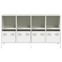 Aparador de acero laminado en frío blanco 135x39x73,5 cm de , Aparadores - Ref: Foro24-3307166, Precio: 190,39 €, Descuento: %